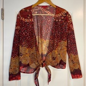 CHACOK see through cardigan size 2